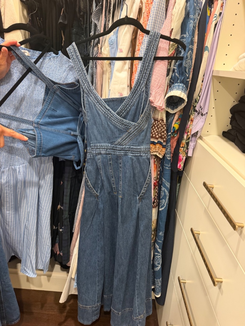 Anthropologie pilcro denim midi dress - Picture 7 of 8